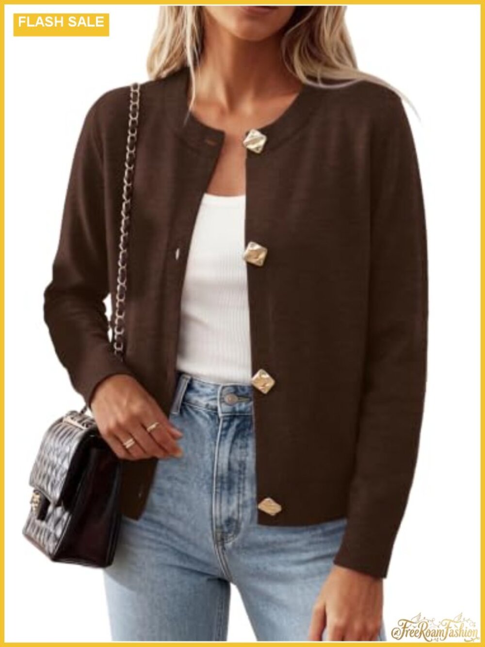 WIHOLL Lightweight Cardigan Sweater Women Button Up Knit Layering Fall